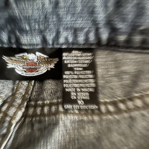 Harley Davis women’s jeans with matching tank top. Preowned - Picture 9 of 12